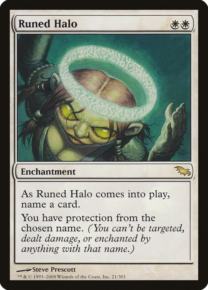 Runed Halo [Shadowmoor] - MTG Single