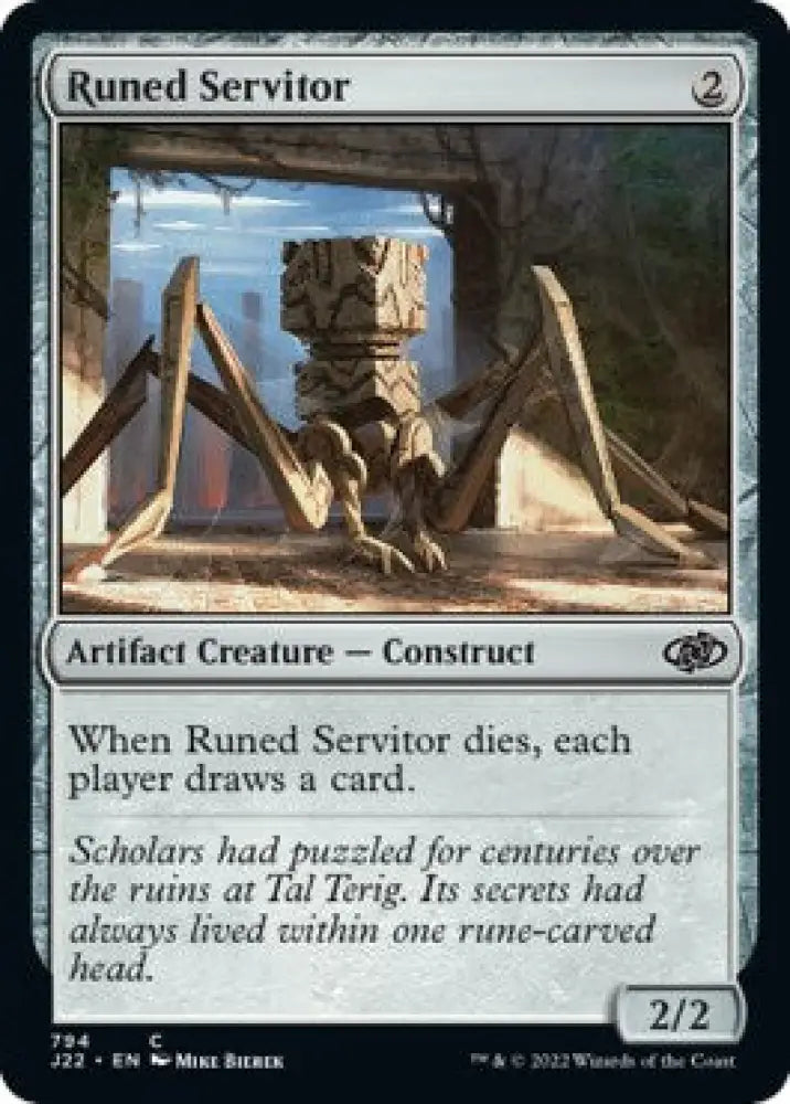 Runed Servitor [Jumpstart 2022] - MTG Single