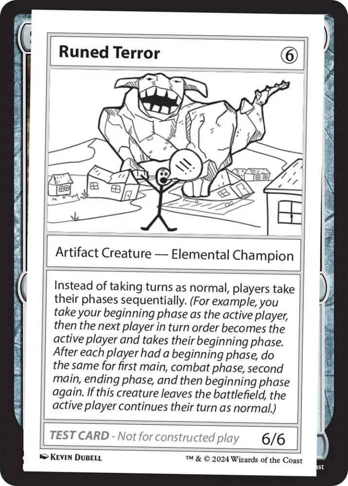 Runed Terror [Mystery Booster 2 Playtest Cards] - MTG Single