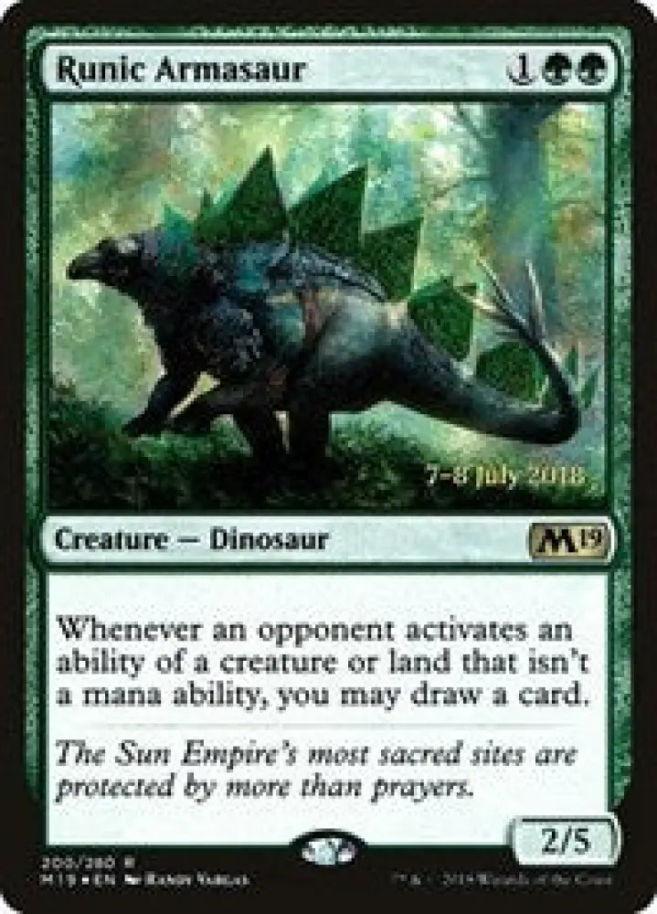 Runic Armasaur (200) [Prerelease Cards]
