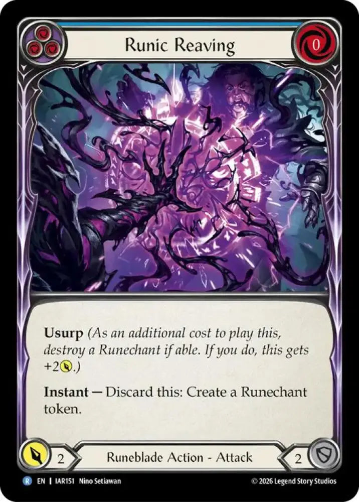 Runic Reaving (Blue) (IAR151) [Usurp the Shadow Throne]