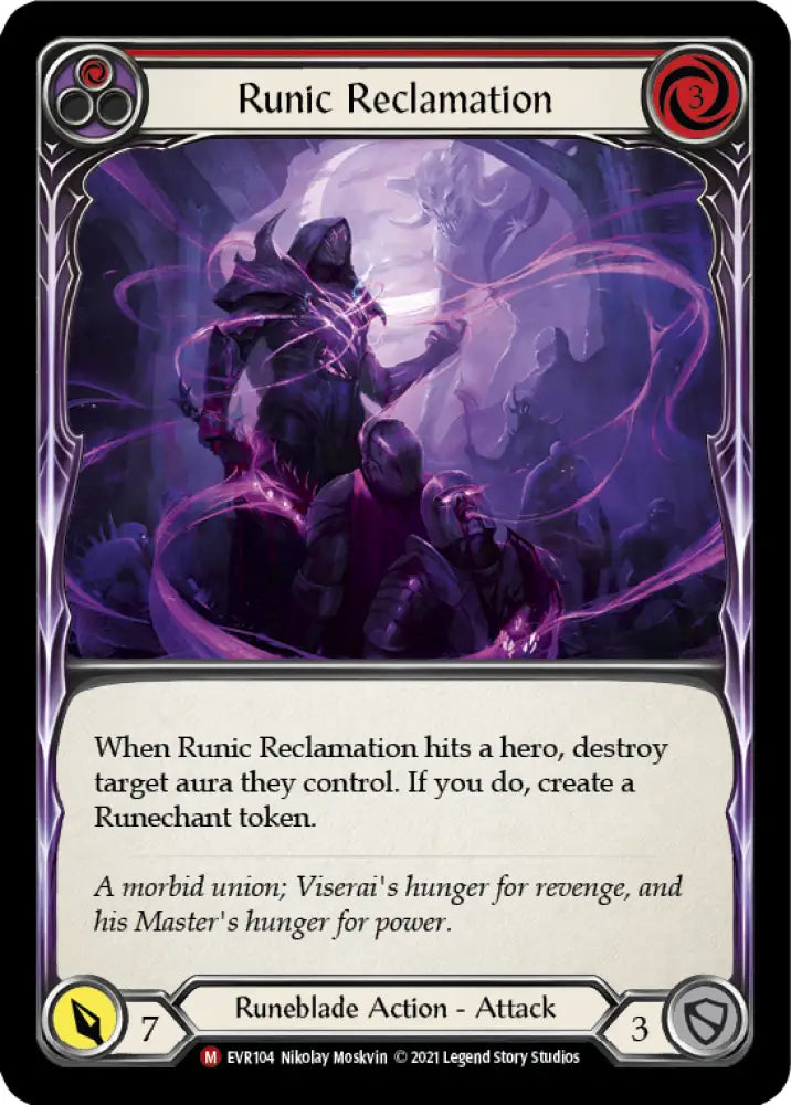 Runic Reclamation [Everfest] 1st Edition Rainbow Foil - Flesh And Blood Single