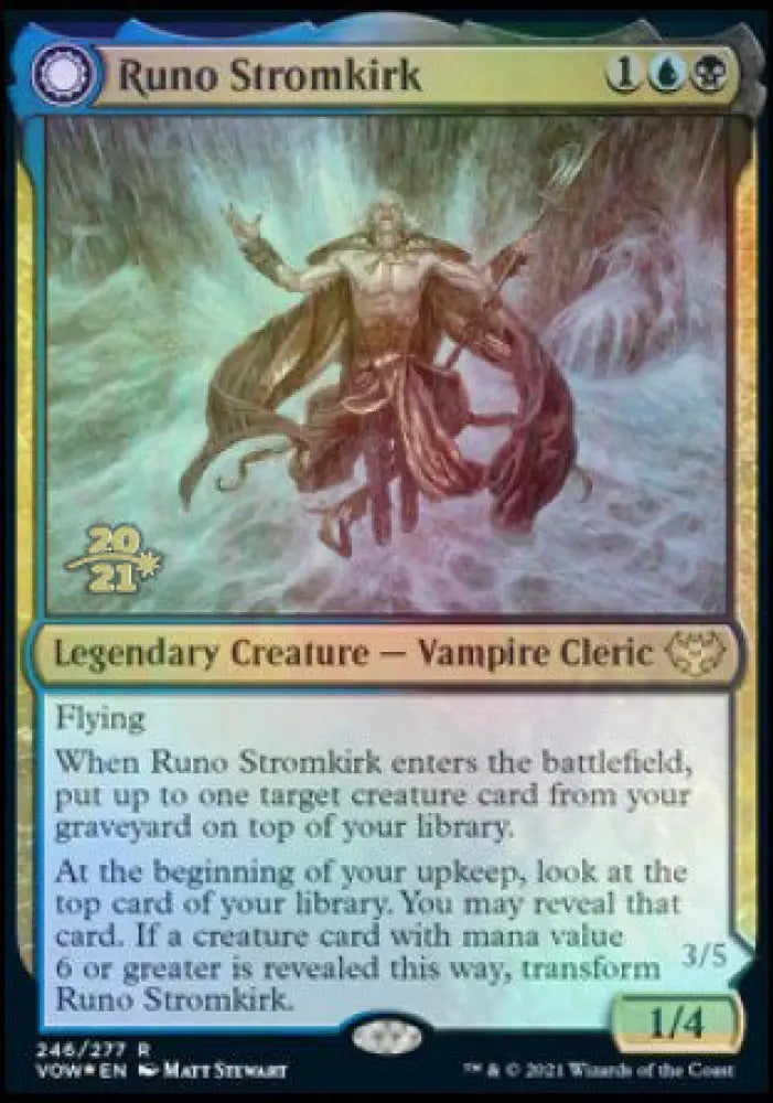 Runo Stromkirk // Krothuss Lord of the Deep [Innistrad: Crimson Vow Prerelease Promos] - MTG Single