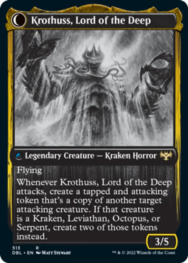 Runo Stromkirk // Krothuss Lord of the Deep [Innistrad: Double Feature] - MTG Single
