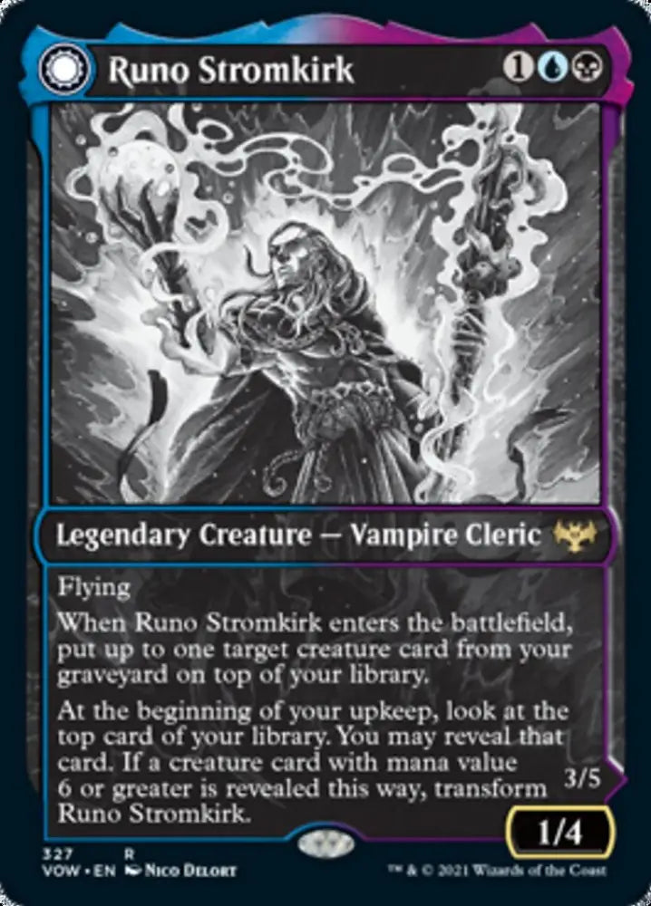Runo Stromkirk // Krothuss Lord of the Deep (Showcase Eternal Night) [Innistrad: Crimson Vow] - MTG Single