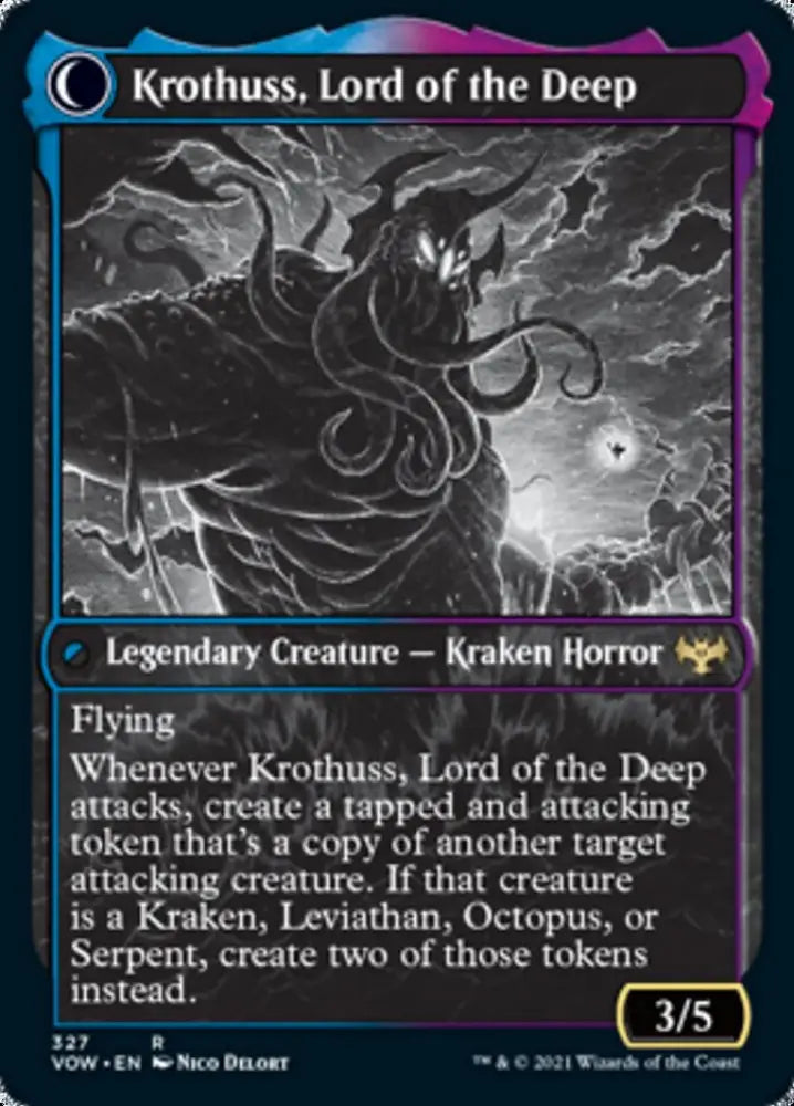 Runo Stromkirk // Krothuss Lord of the Deep (Showcase Eternal Night) [Innistrad: Crimson Vow] - MTG Single
