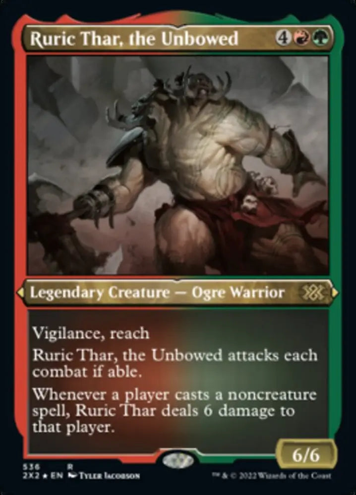 Ruric Thar the Unbowed (Foil Etched) [Double Masters 2022] - MTG Single