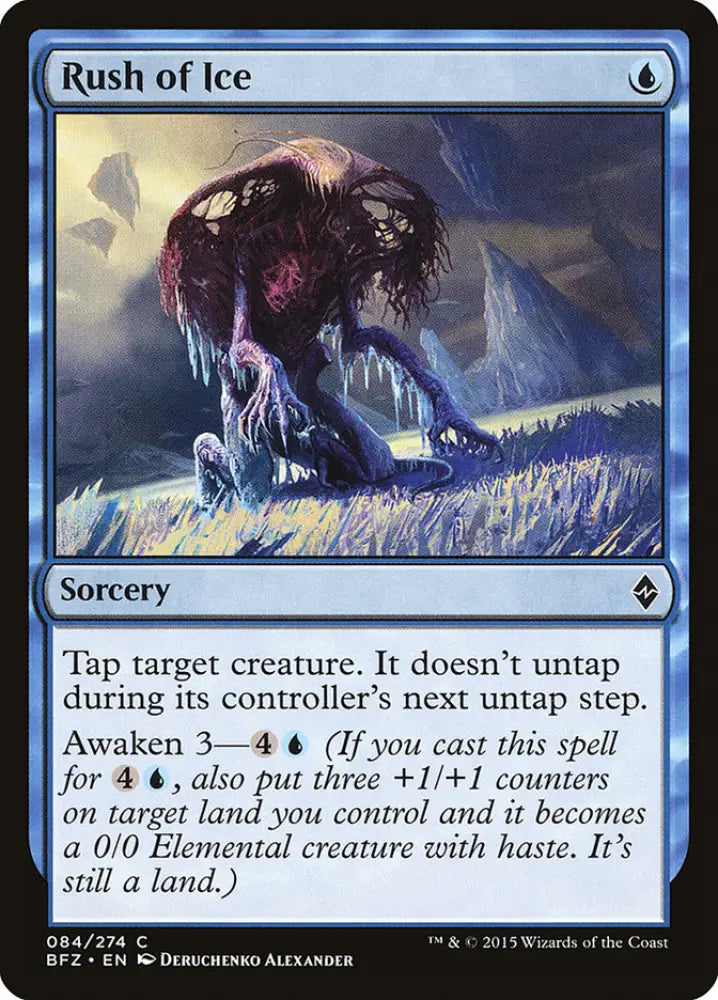 Rush of Ice [Battle for Zendikar] - MTG Single
