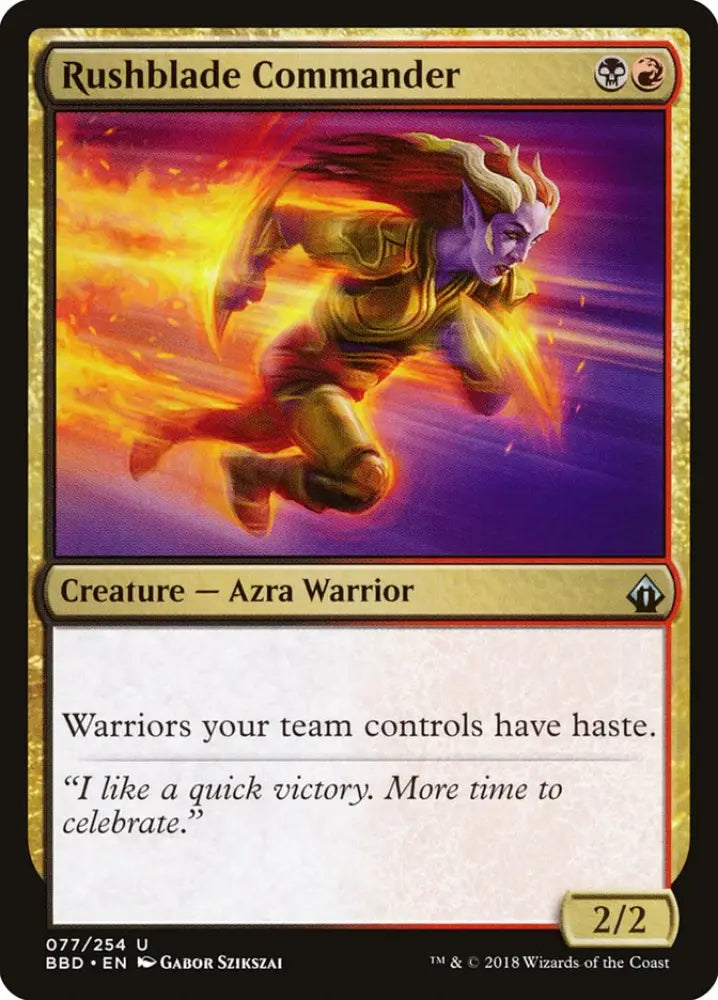 Rushblade Commander [Battlebond] - MTG Single