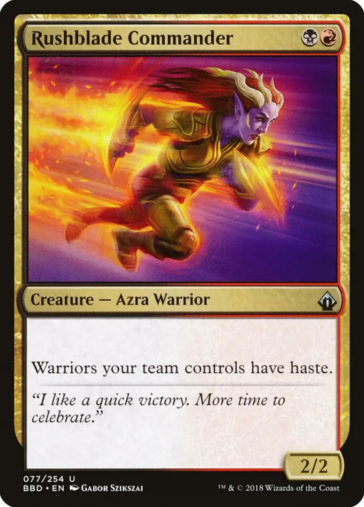 Rushblade Commander [Battlebond] - MTG Single