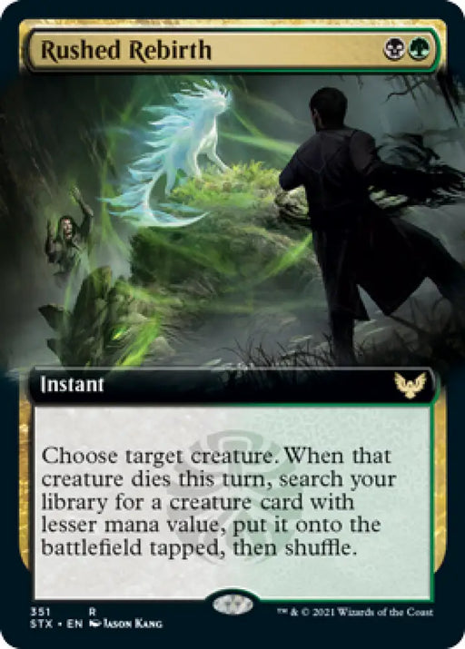 Rushed Rebirth (Extended Art) [Strixhaven: School of Mages] - MTG Single