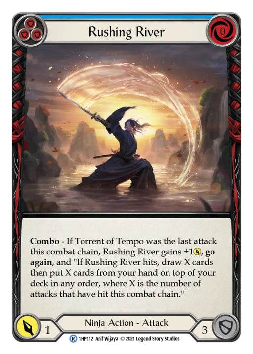 Rushing River (Blue) [1HP112] (History Pack 1) - Flesh And Blood Single