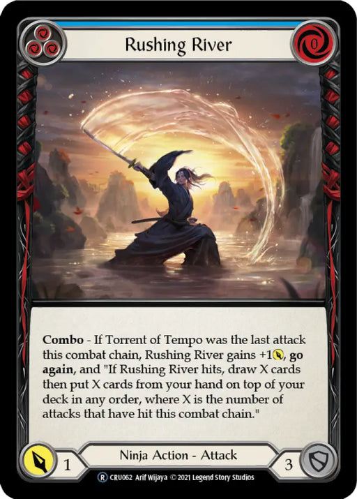 Rushing River (Blue) [Crucible of War Unlimited] Unlimited Normal - Flesh And Blood Single