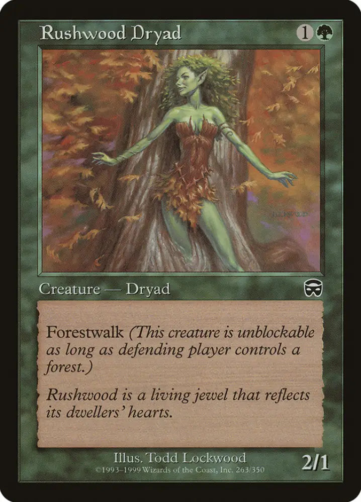 Rushwood Dryad [Mercadian Masques] - MTG Single