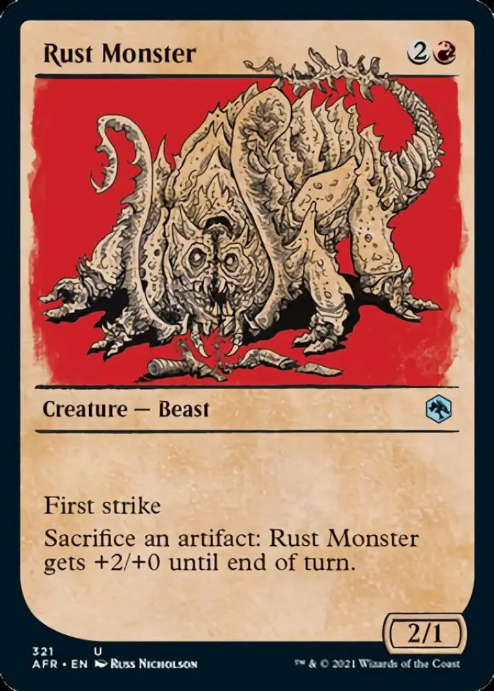 Rust Monster (Showcase) [Dungeons & Dragons: Adventures in the Forgotten Realms] - MTG Single