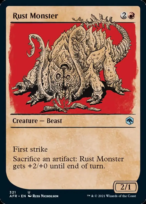 Rust Monster (Showcase) [Dungeons & Dragons: Adventures in the Forgotten Realms] - MTG Single