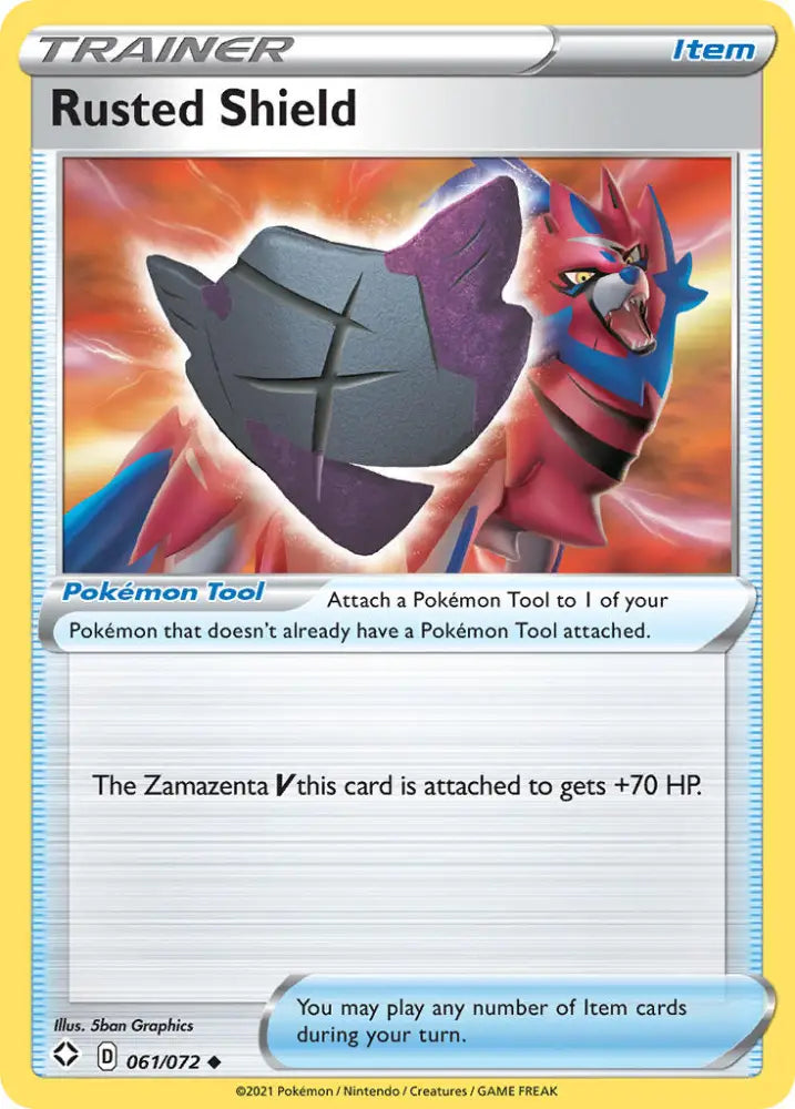 Rusted Shield (061/072) [Sword & Shield: Shining Fates] - Pokemon Single