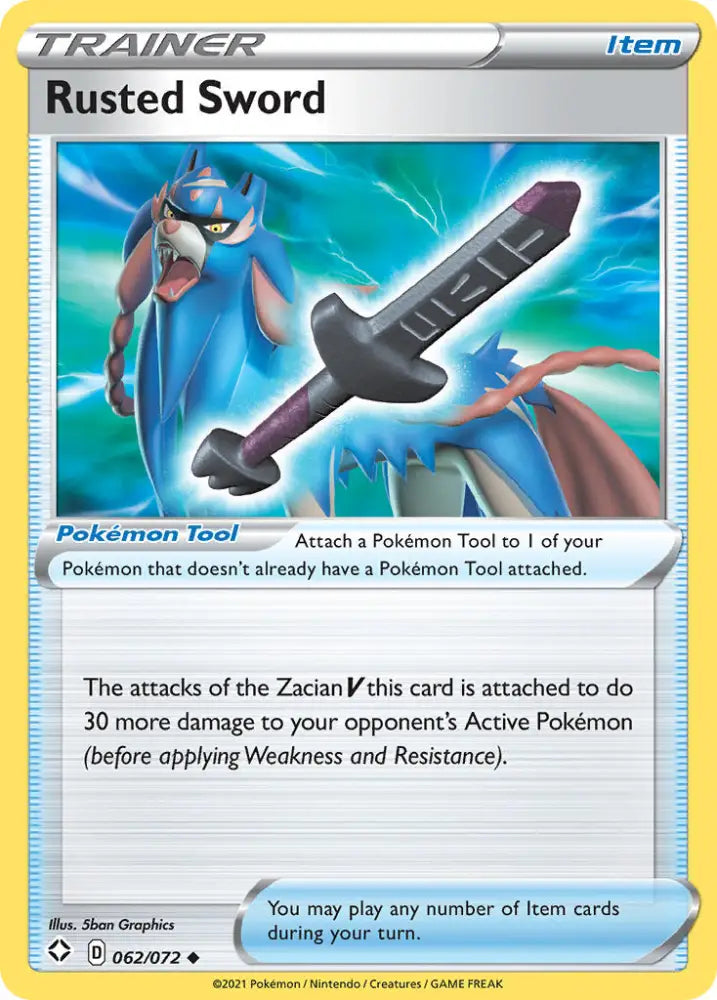 Rusted Sword (062/072) [Sword & Shield: Shining Fates] - Pokemon Single