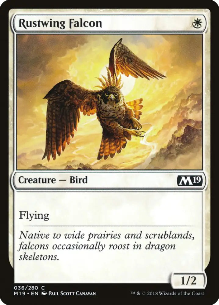 Rustwing Falcon [Core Set 2019] - MTG Single