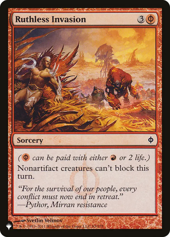 Ruthless Invasion [The List] - MTG Single