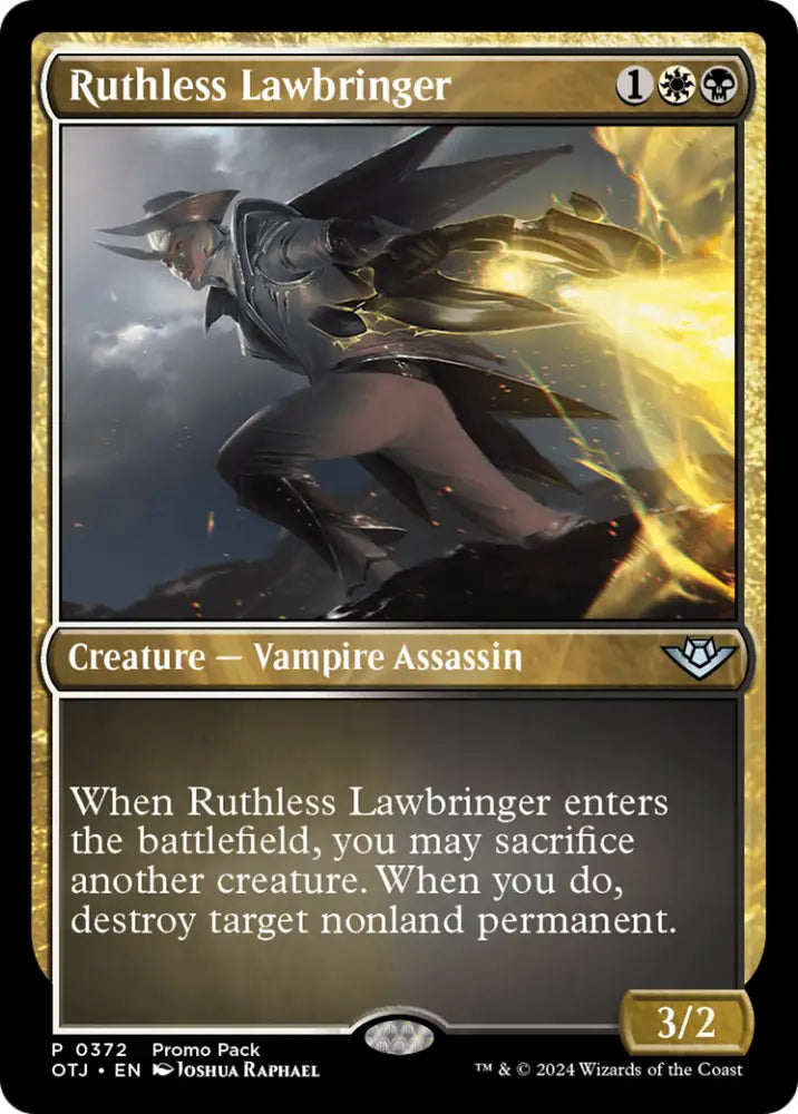 Ruthless Lawbringer (Promo Pack) [Outlaws of Thunder Junction Promos] - MTG Single
