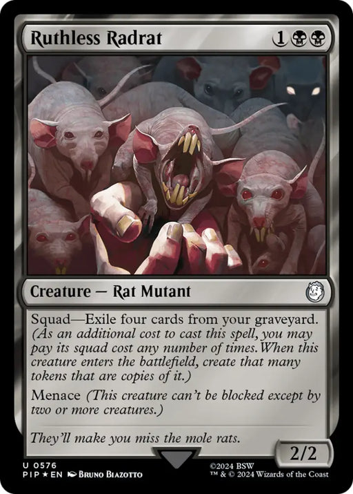 Ruthless Radrat (Surge Foil) [Fallout] - MTG Single