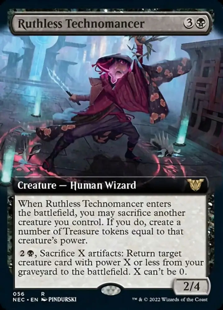 Ruthless Technomancer (Extended Art) [Kamigawa: Neon Dynasty Commander] - MTG Single