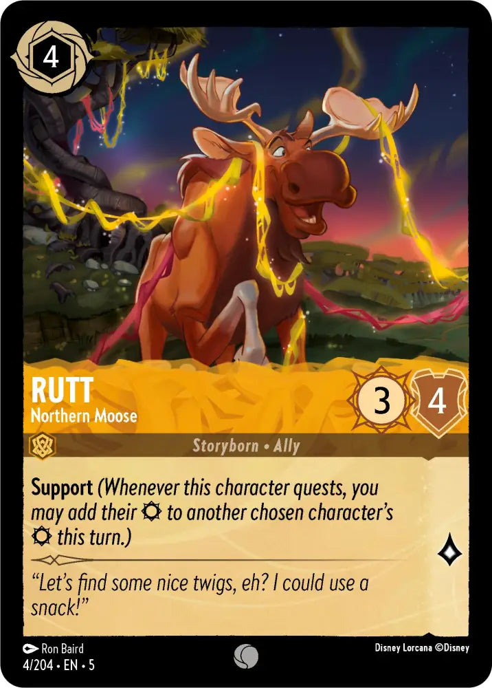 Rutt - Northern Moose (4/204) [Shimmering Skies] - Lorcana Single