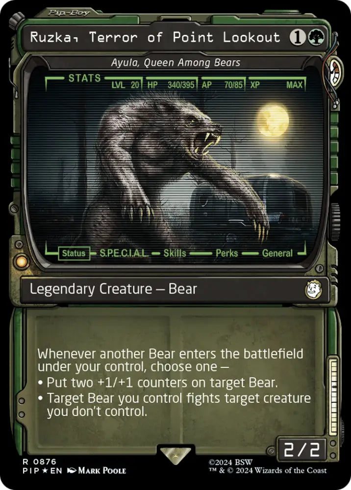 Ruzka Terror of Point Lookout - Ayula Queen Among Bears (Showcase) (Surge Foil) [Fallout] - MTG Single