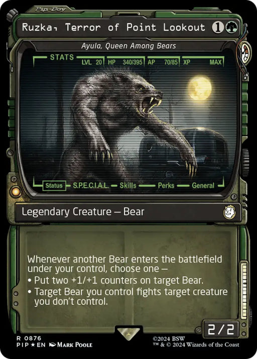 Ruzka Terror of Point Lookout - Ayula Queen Among Bears (Showcase) (Surge Foil) [Fallout] - MTG Single