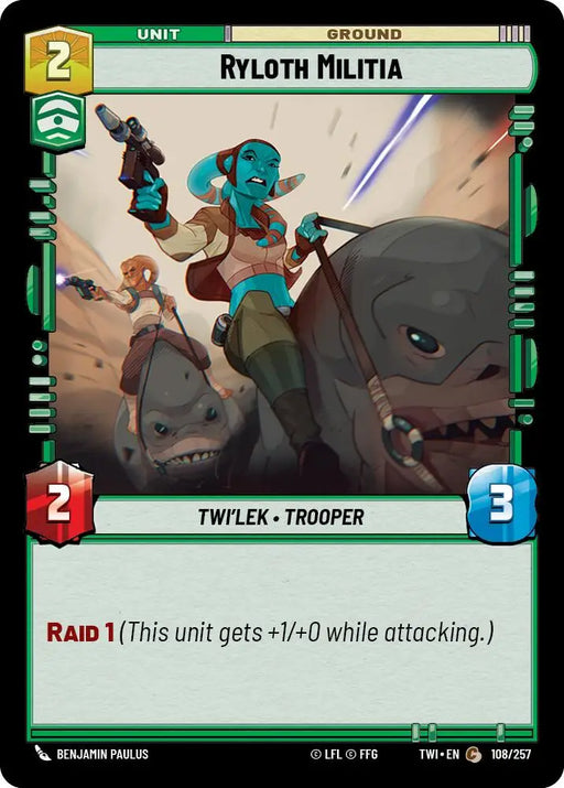 Ryloth Militia (108/257) [Twilight of the Republic] - Star Wars: Unlimited Single