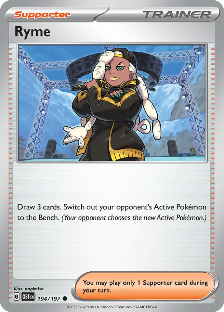 Ryme (194/197) [Scarlet & Violet: Obsidian Flames] - Pokemon Single