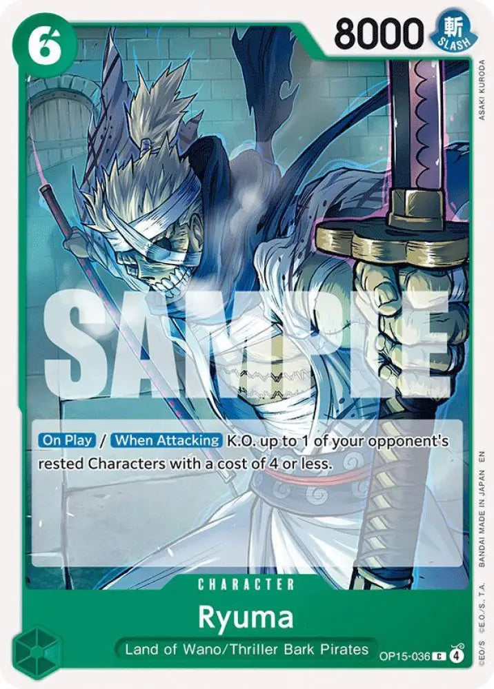 Ryuma (OP15-036) [Adventure on Kami's Island]
