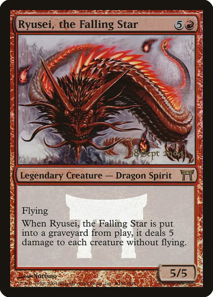 Ryusei the Falling Star [Champions of Kamigawa Promos] - MTG Single