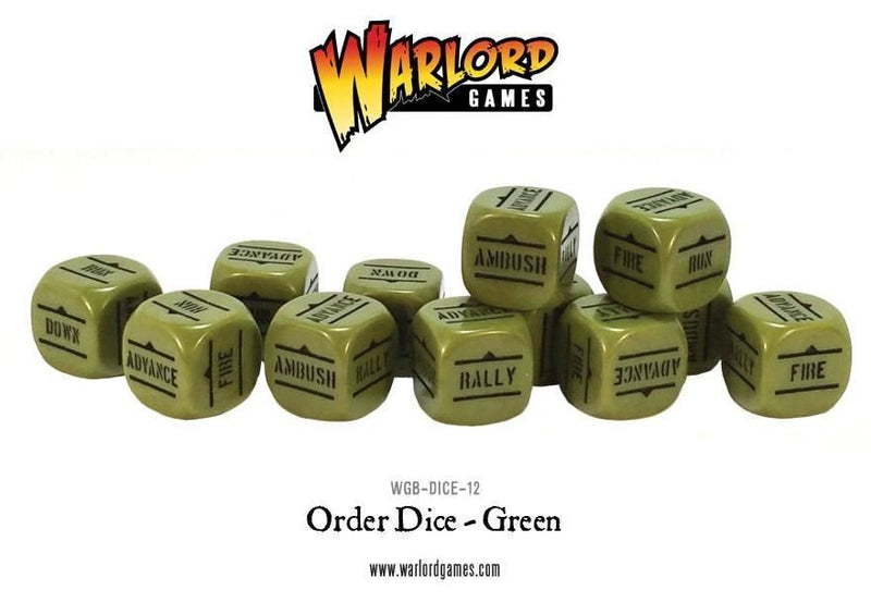 Bolt Action: Orders Dice Pack - Green