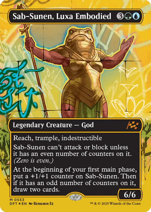 Sab-Sunen Luxa Embodied (Borderless) (First-Place Foil) [Aetherdrift] - MTG Single