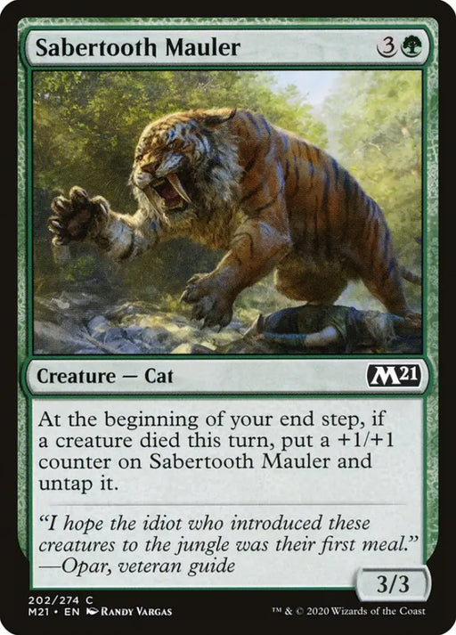 Sabertooth Mauler [Core Set 2021] - MTG Single