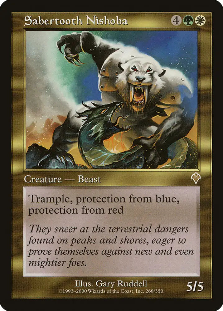 Sabertooth Nishoba [Invasion] - MTG Single