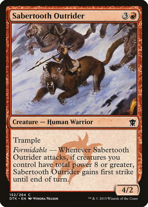 Sabertooth Outrider [Dragons of Tarkir] - MTG Single