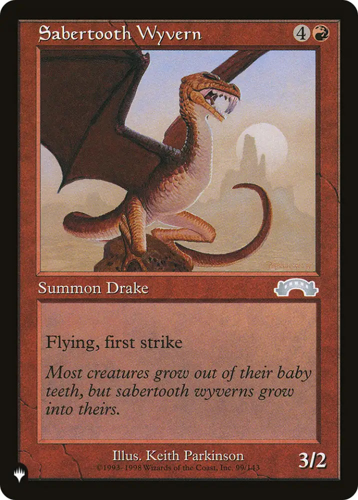 Sabertooth Wyvern [The List] - MTG Single