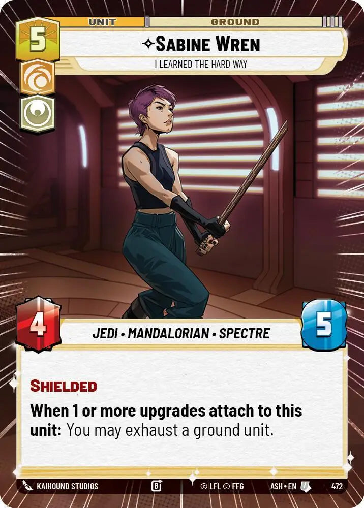 Sabine Wren - I Learned the Hard Way (Hyperspace) (472) [Ashes of the Empire]