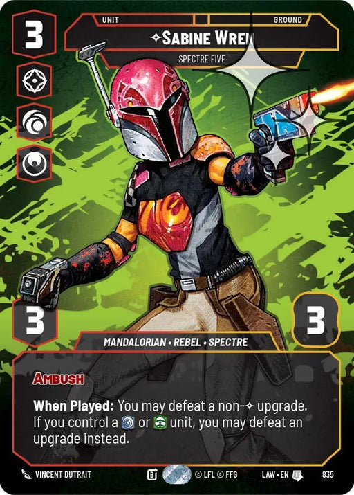 Sabine Wren - Spectre Five (Prestige Foil) (835) [A Lawless Time]