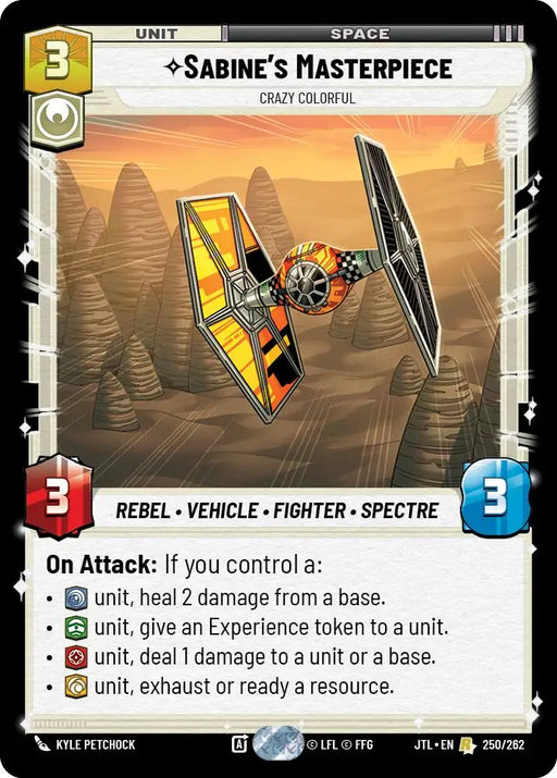 Sabine’s Masterpiece - Crazy Colorful (250/262) [Jump to Lightspeed] - Star Wars: Unlimited Single