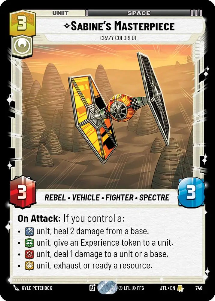 Sabine’s Masterpiece - Crazy Colorful (Foil) (748) [Jump to Lightspeed] - Star Wars: Unlimited Single