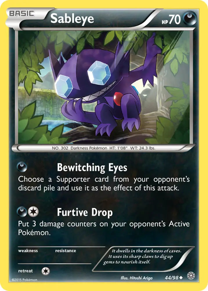 Sableye (44/98) [XY: Ancient Origins] - Pokemon Single