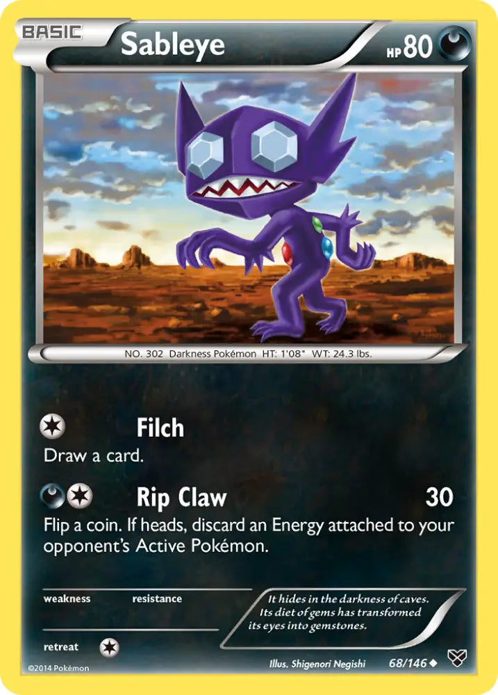 Sableye (68/146) [XY: Base Set] - Pokemon Single