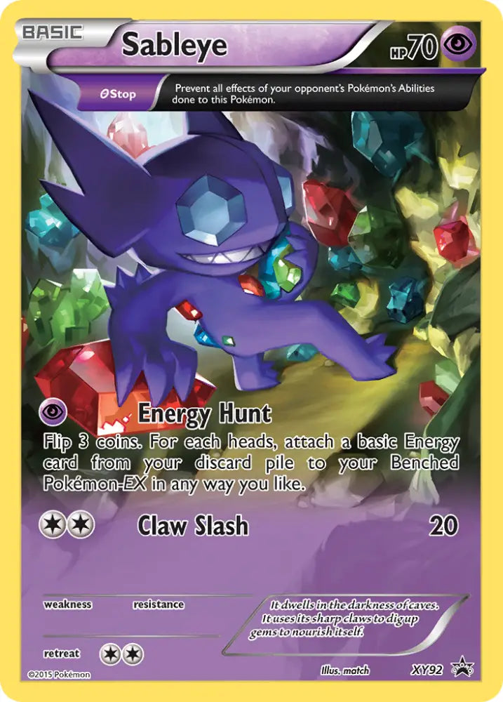 Sableye (XY92) [XY: Black Star Promos] - Pokemon Single