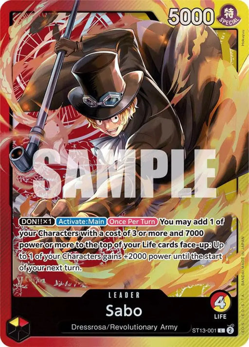 Sabo (001) (ST13-001) [Ultra Deck: The Three Brothers]