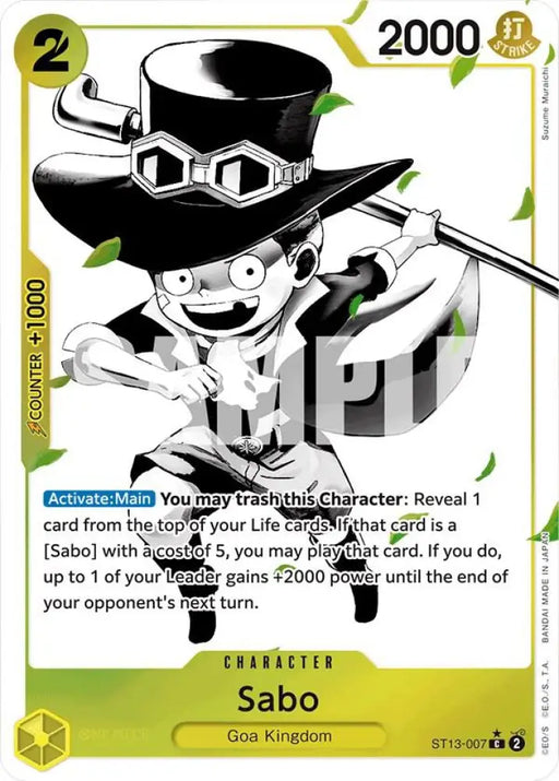 Sabo (007) (Parallel) (ST13-007) [Ultra Deck: The Three Brothers]