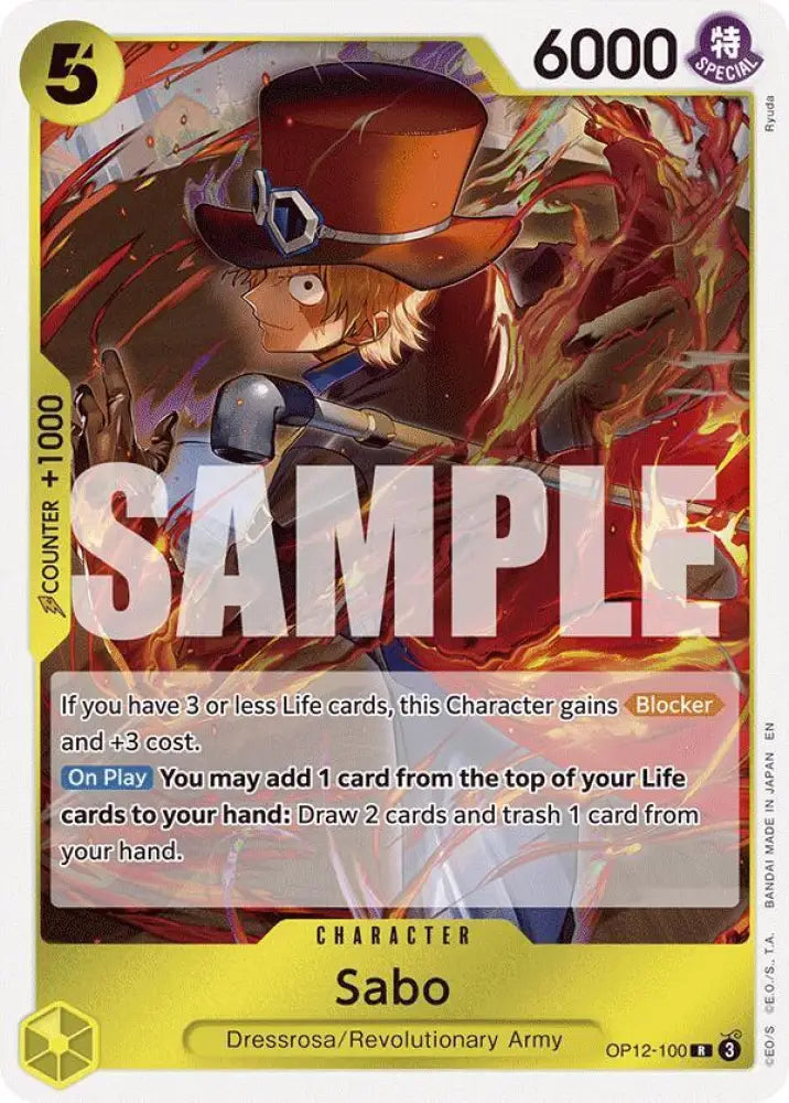 Sabo (OP12-100) [Legacy of the Master]